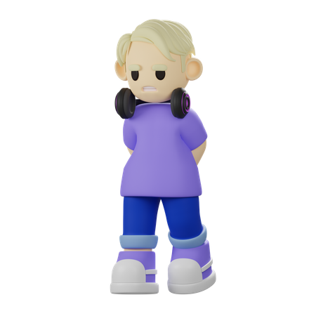 Youth Character 3D Illustration