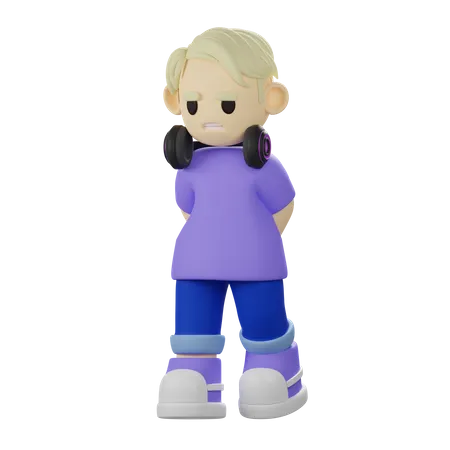 Youth Character 3D Illustration