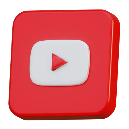 Logotipo 3 D De Youtube Icono 3 D 3D Icon