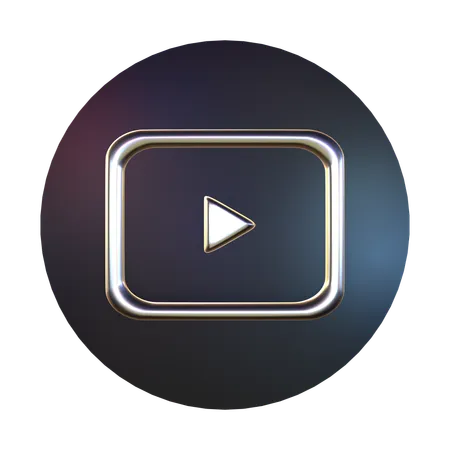 3 D Icon Logo Youtube 3D Icon