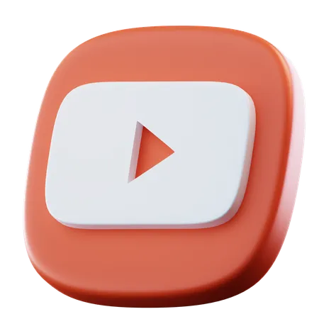 유튜브  3D Icon