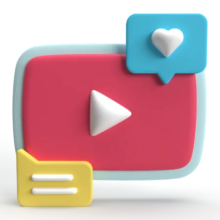 Youtube  3D Icon