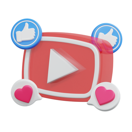 Youtube  3D Icon