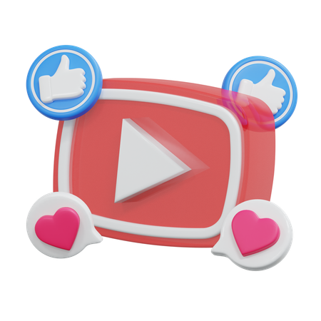 Youtube 3D Icon