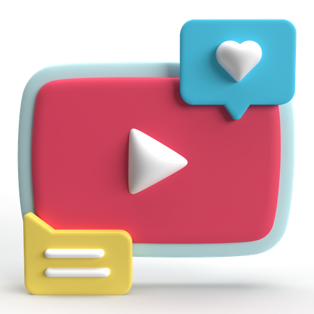 Youtube  3D Icon