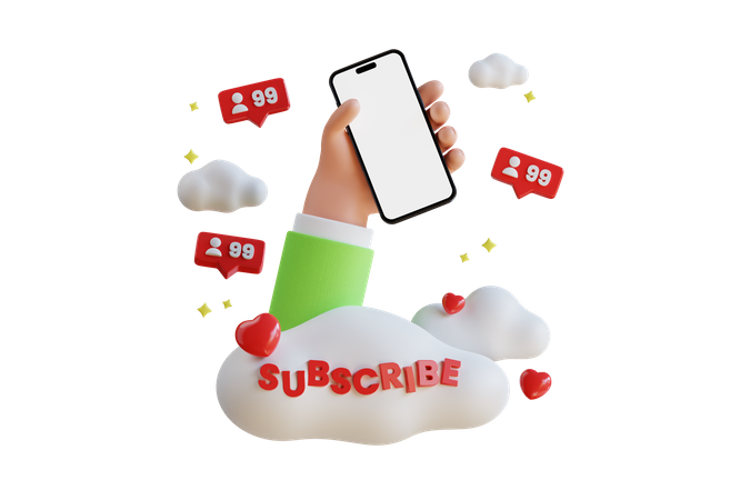 YouTube-Abonnent  3D Icon