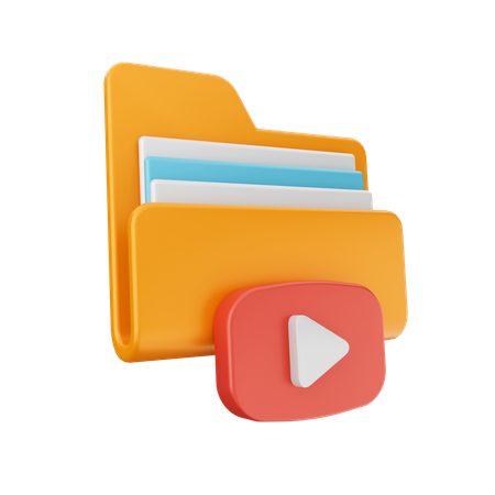 Youtube Folder  3D Icon