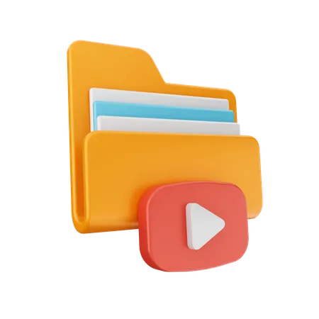 Youtube Folder  3D Icon