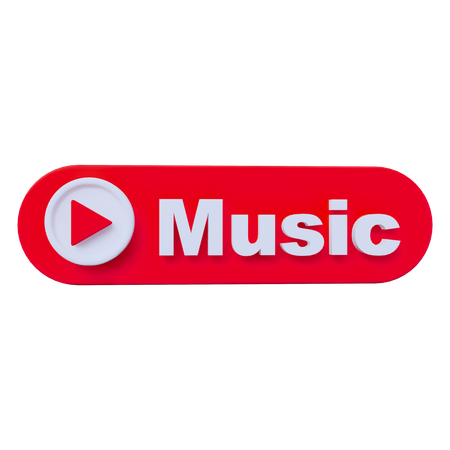 Youtube Music  3D Icon