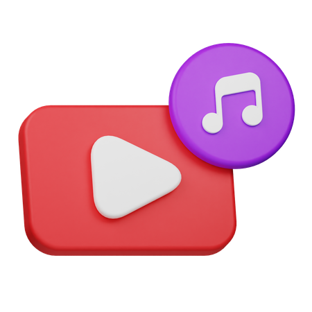 Youtube Music  3D Icon