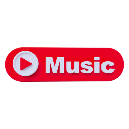 Musica Youtube  3D Icon