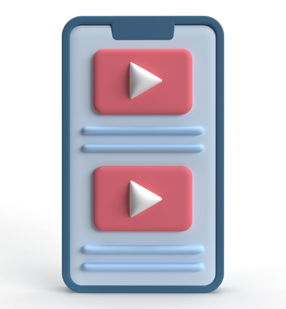 Youtube Video  3D Icon