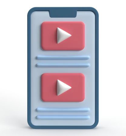 Youtube Video  3D Icon