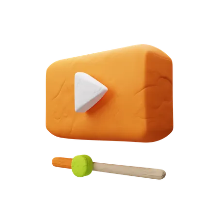 Youtube Video  3D Icon