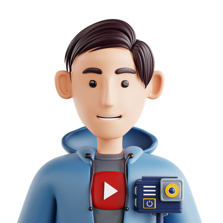 Youtuber Avatar  3D Icon