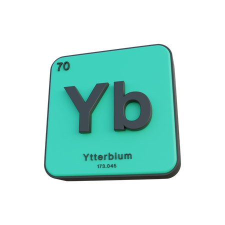 Ytterbium  3D Illustration