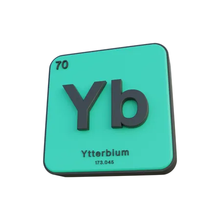 Ytterbium  3D Illustration