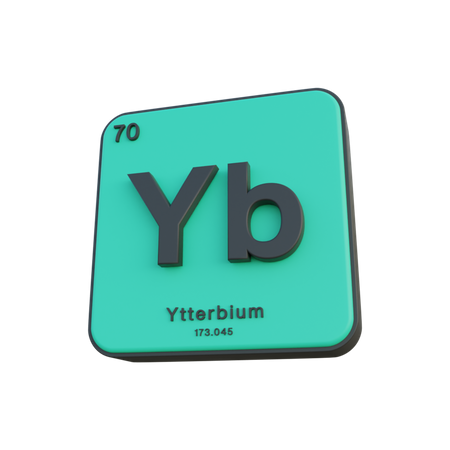 Ytterbium  3D Illustration