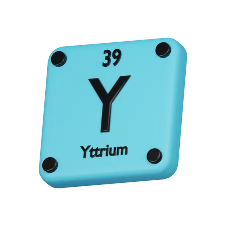 Yttrium Element 3 D Icon 3D Icon