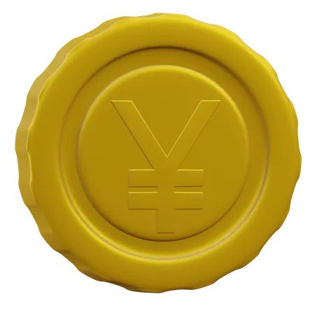 Yuan Coin Currency 3 D Icon Illustration With Transparent Background 3D Icon