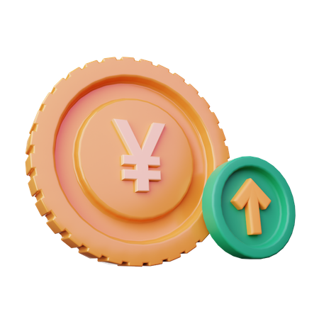 Yuan Increase  3D Icon