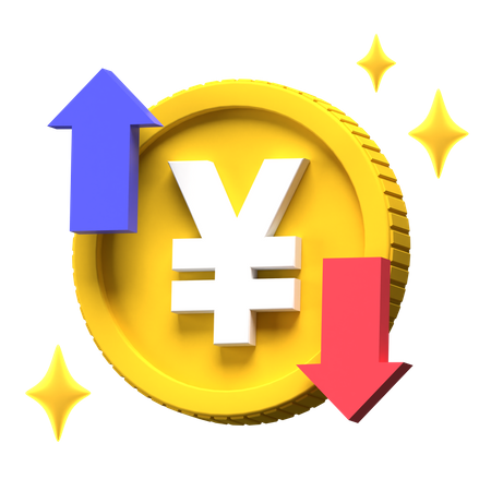 Yuan Trading  3D Illustration