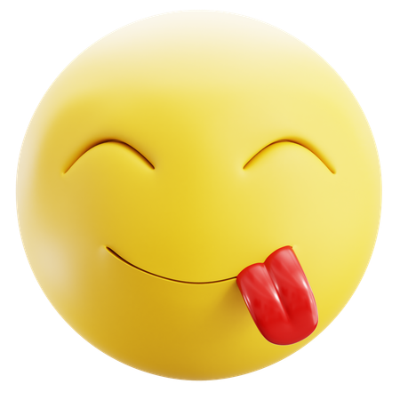 Yummy Emoji  3D Icon