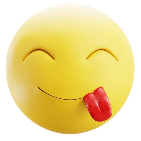 Yummy Emoji  3D Icon