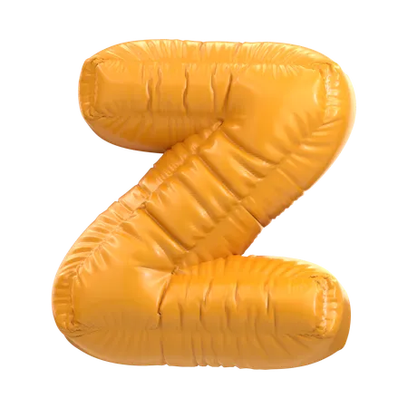 Alphabet Balloon Shape Letter Z 3D Icon