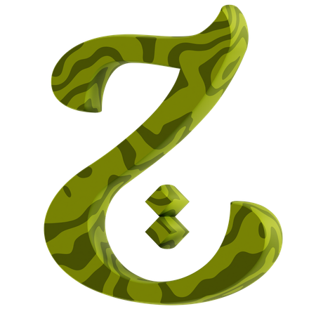 Alphabet Z  3D Icon