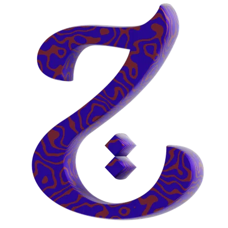 Z Alphabet  3D Icon