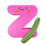 z alphabet 3d logo