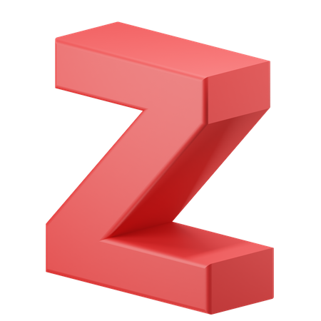 Z Alphabet  3D Icon