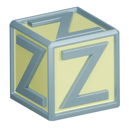 Z Alphabet Letter  3D Icon