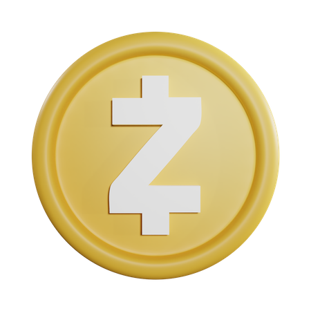 Z Cash Coin  3D Icon