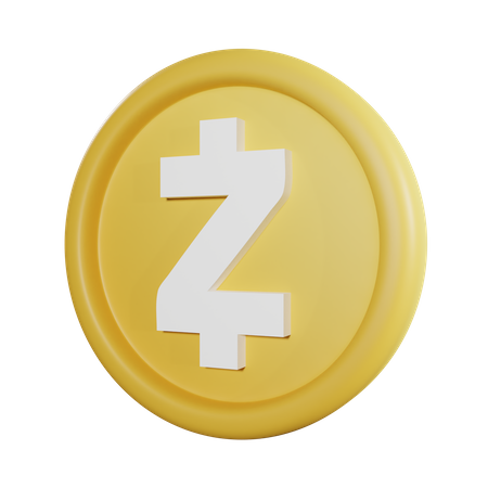 Z Cash Coin 3D Icon