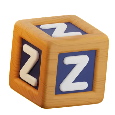 Z Cube Block  3D Icon