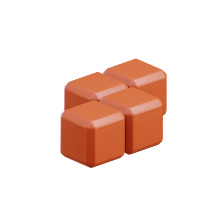 Z-förmiger Zickzack-Tetris-Block5  3D Icon