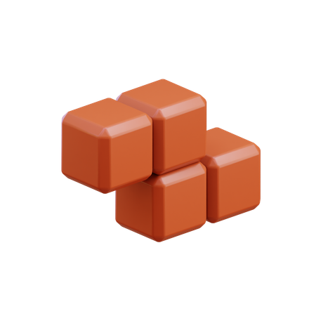 Z-förmiger Zickzack-Tetris-Block8  3D Icon