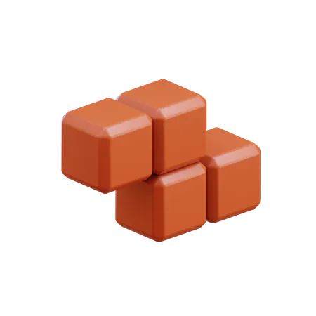 Z-förmiger Zickzack-Tetris-Block8  3D Icon