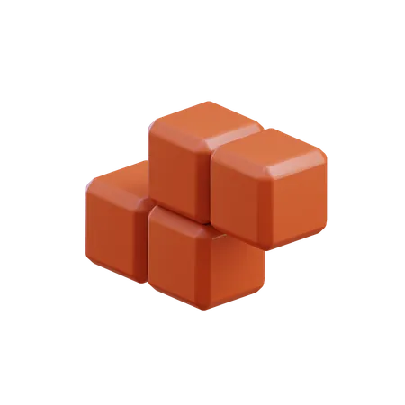 Z-förmiger Zickzack-Tetris-Block9  3D Icon