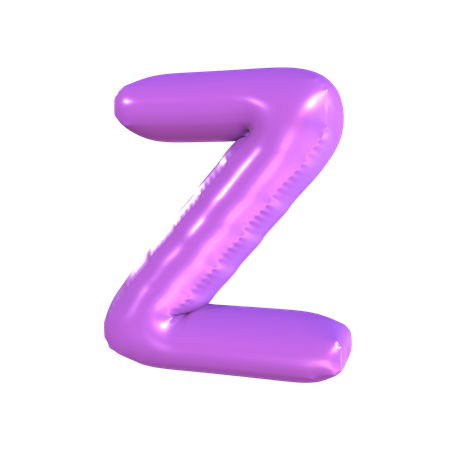 Z Latter  3D Icon