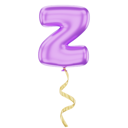 Z Latter Balloon  3D Icon