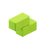 Z-Shape Zigzag Tetris Block