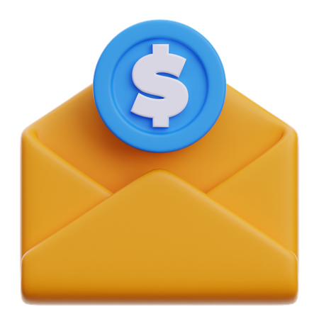 Zahlungs E-Mail  3D Icon