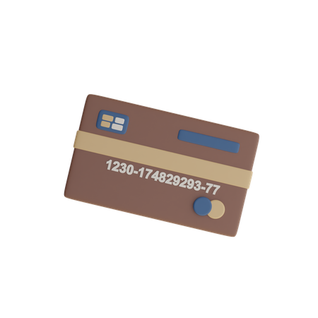 Zahlung mit Debitkarte  3D Icon