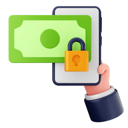 Zahlung sperren  3D-Symbol