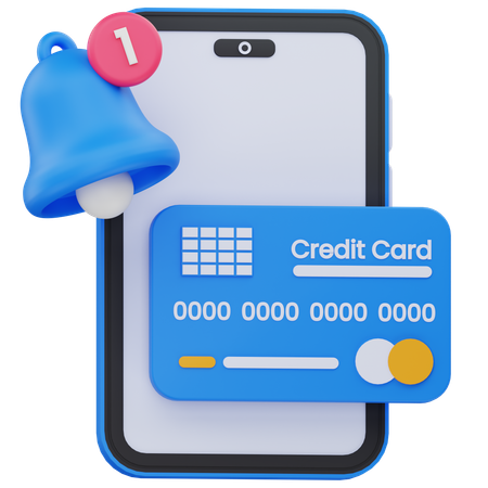 Zahlungsbenachrichtigung  3D-Symbol