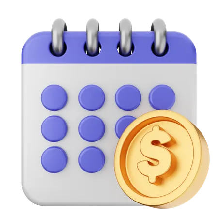 Zahlungskalender  3D Icon