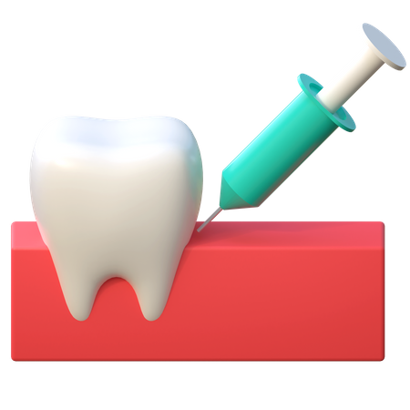 Zahnanästhesie-Injektion  3D Icon